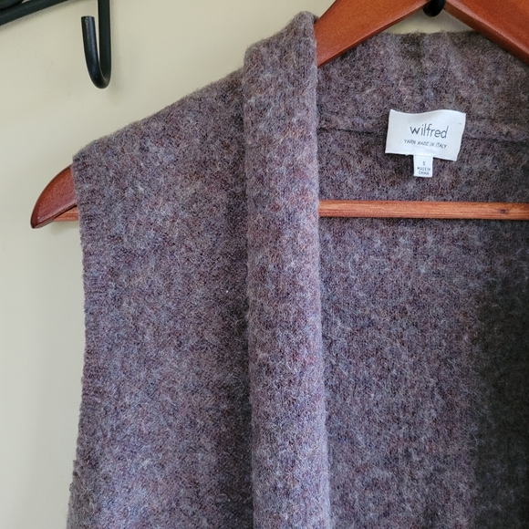 Wilfred Olivie Long Mohair Sleeveless Sweater Vest Brown Womens Small Lagenlook - Picture 5 of 8